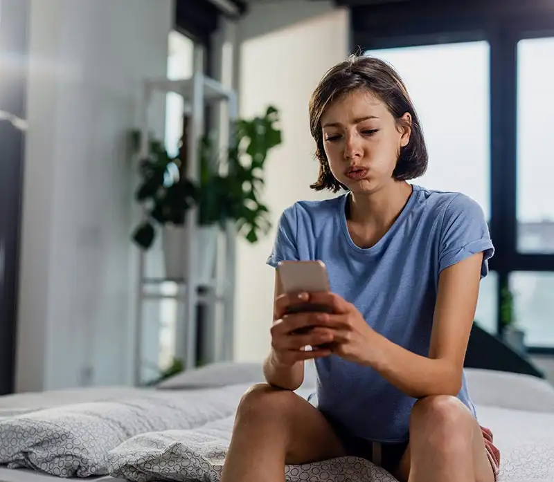 a woman worries about something, generalized anxiety disorder concept GAD